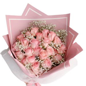 Blush Elegance Rose Bouquet