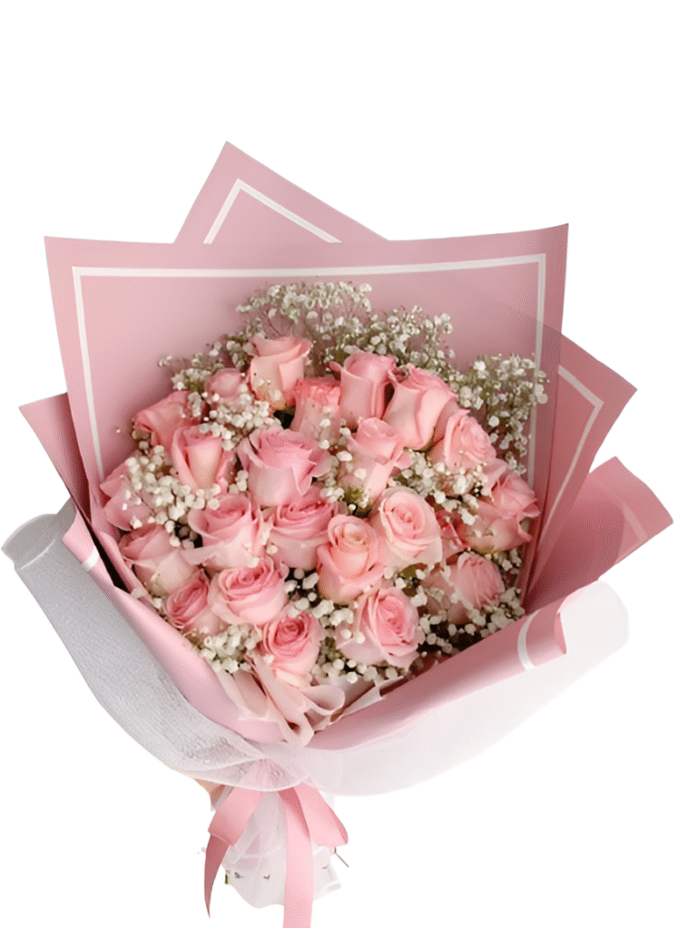 Blush Elegance Rose Bouquet 135