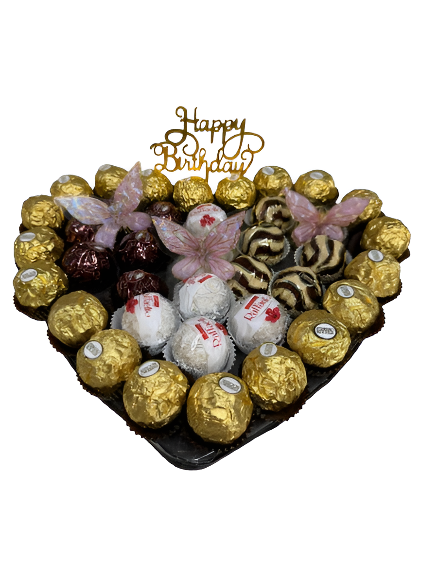 Golden Heart Chocolate Tray - Image 2