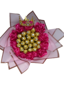 Queen’s Pink Chocolate Bouquet