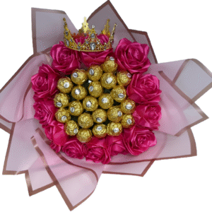 Queen’s Pink Chocolate Bouquet